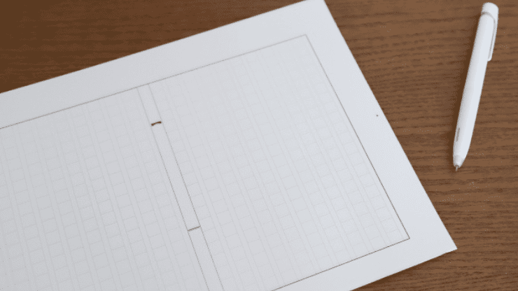 白紙の原稿用紙